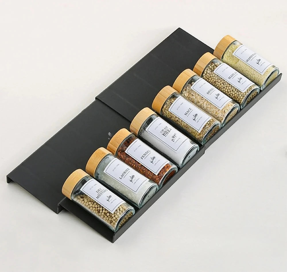 Layers Spice Drawer Organizer Adjustable Spice Rack Spice