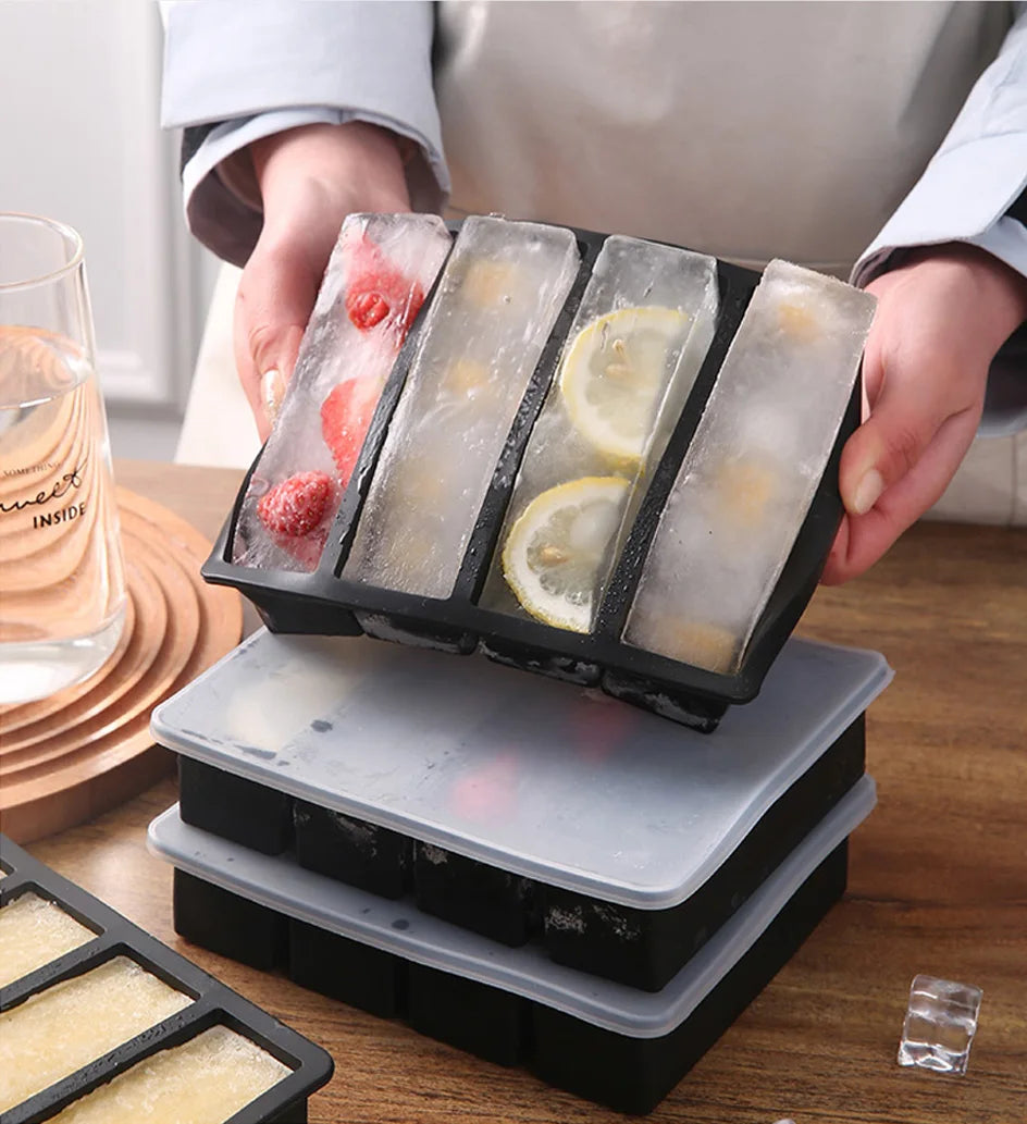 Ice Cube Tray Lid Large Long Ice Mold