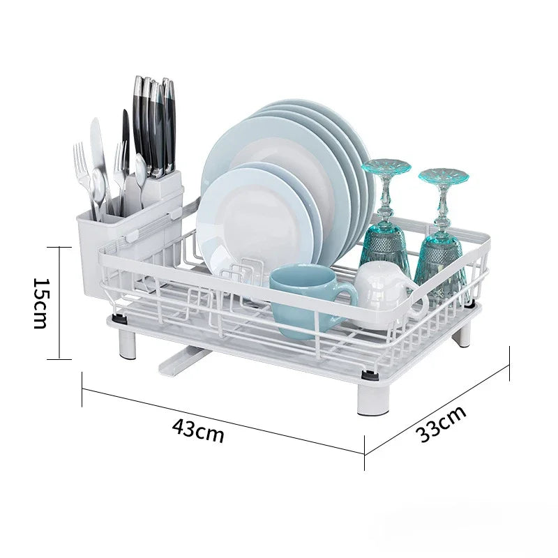 Drying Rack Dish Drainer Whth Drainboard Light Duty