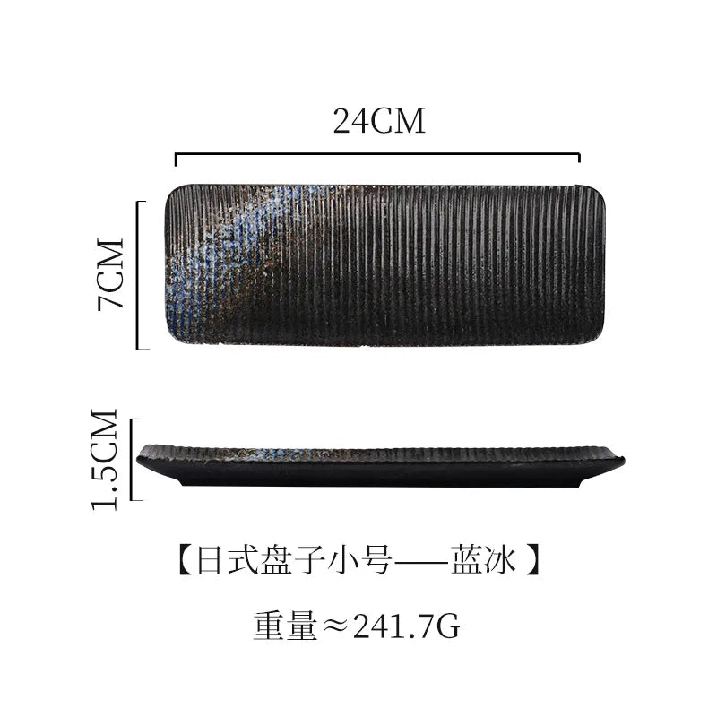 Japanese-Style Rectangular Plate Creative Ceramic Dish Sushi