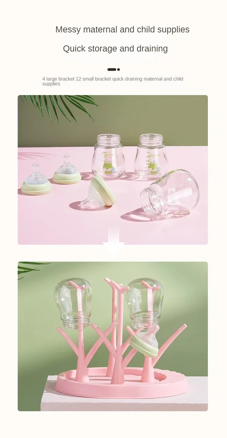 Baby Bottle Holder Cleaning Dryer Drainer Removable Baby