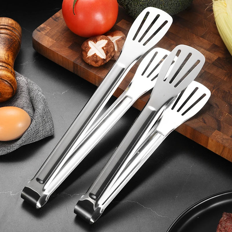 Stainless Steel Food Tongs Barbecue Tongs Meat Salad