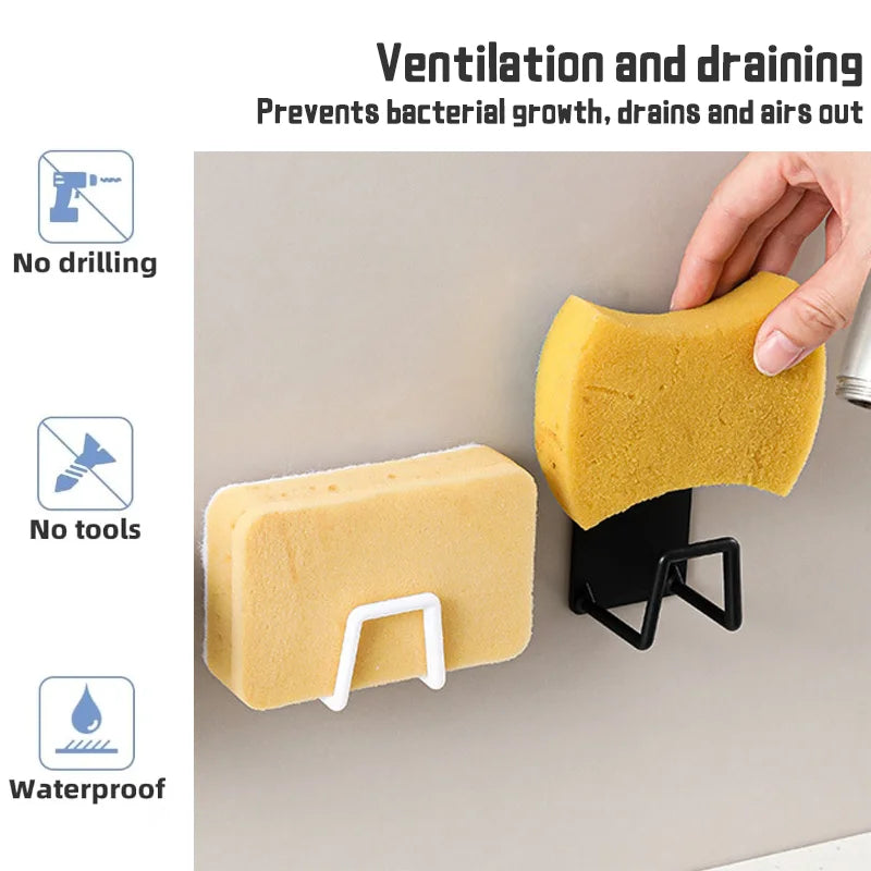 Sink Sponge Holder Drain Drying Rack Sponge Steel