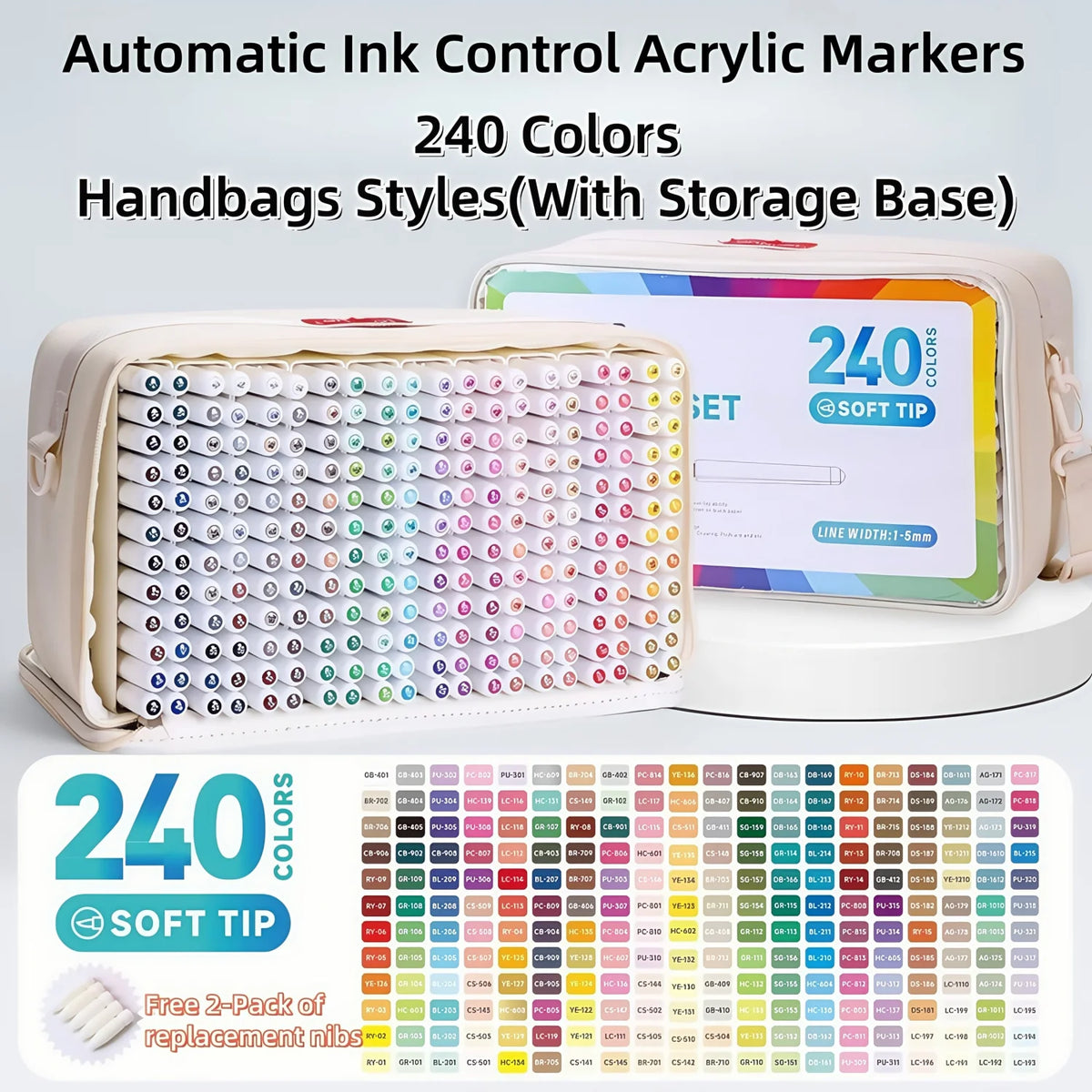 Automatic Ink Control Acrylic Paint Markers Handbags Styles