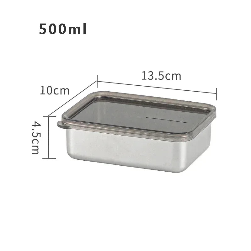 Stainless Steel Food Storage Serving Trays Rectangle Sausage