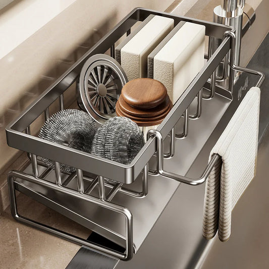 Sink Cleaning Storage Rack Drain Organizer Sponge Cleanser