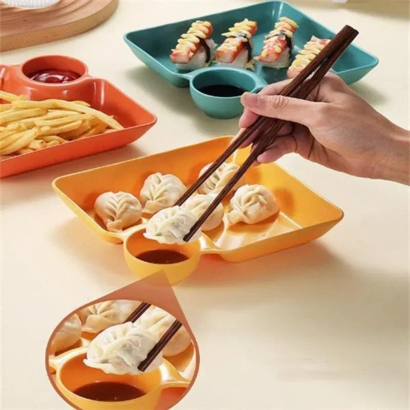 Chips Dip Plates Plastic Serving Platter Dumpling Plate