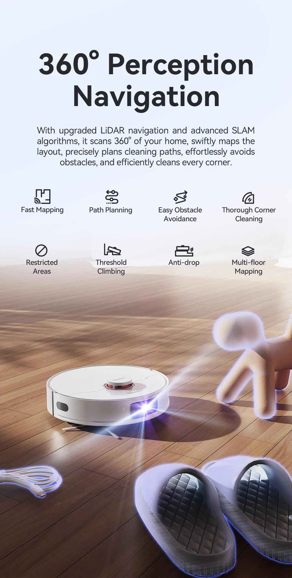 Jonr Robot Vacuum P20 Pro International Edition Mopping