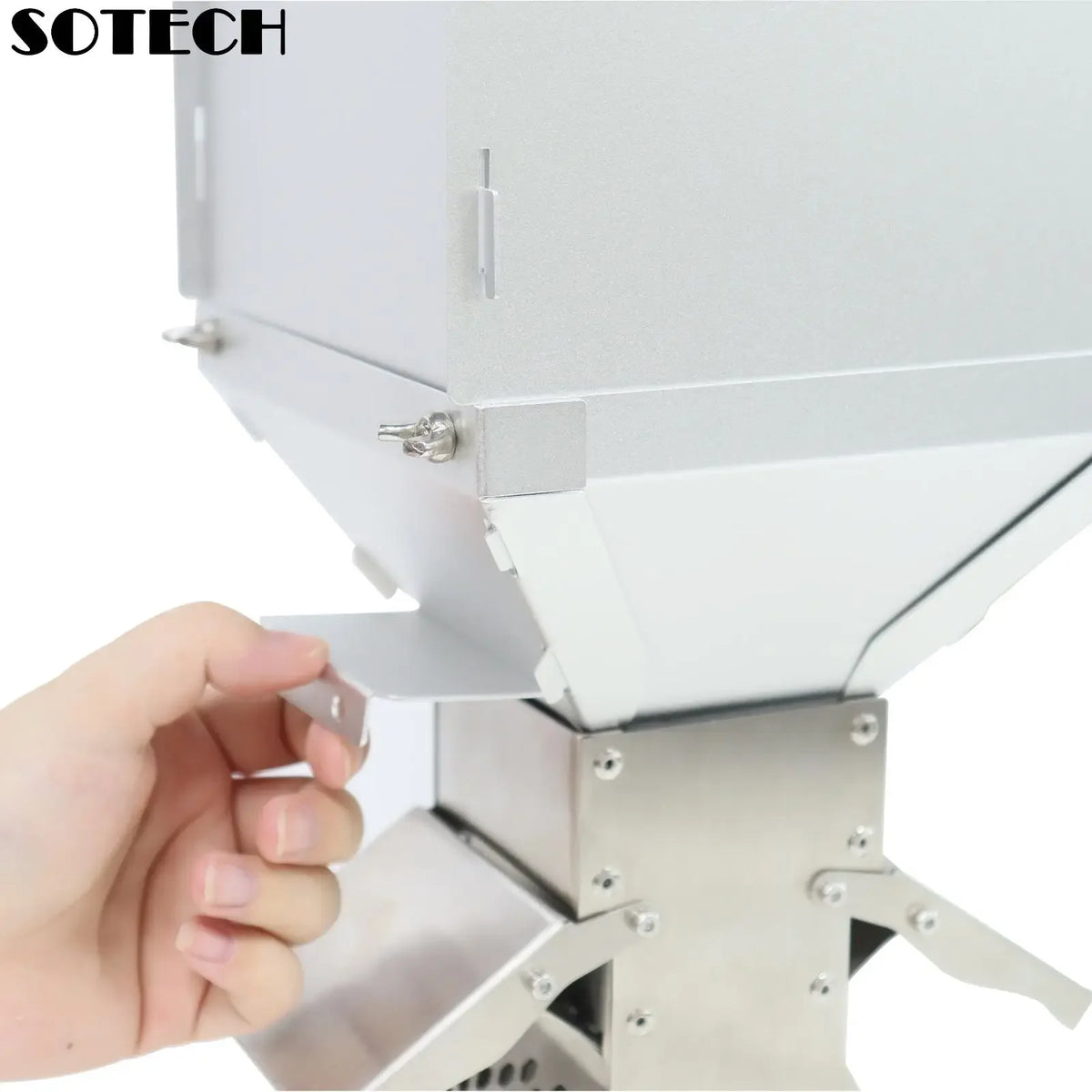 Stainless Steel Pellet Hopper Gravity Feed Fuel Storage