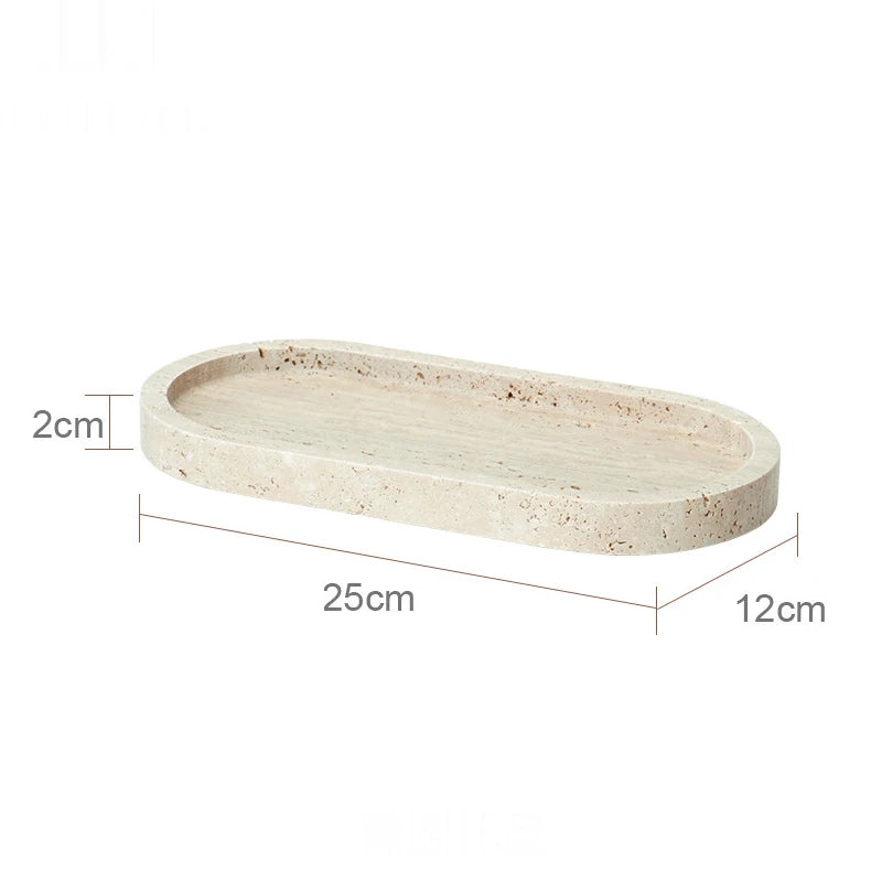 Travertine Bathroom Luxury Soap Dish Soap Dispenser Reed