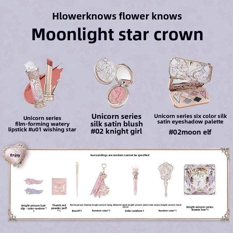 Luxury Crystal Flower Knows Blush Brush Ultra Soft