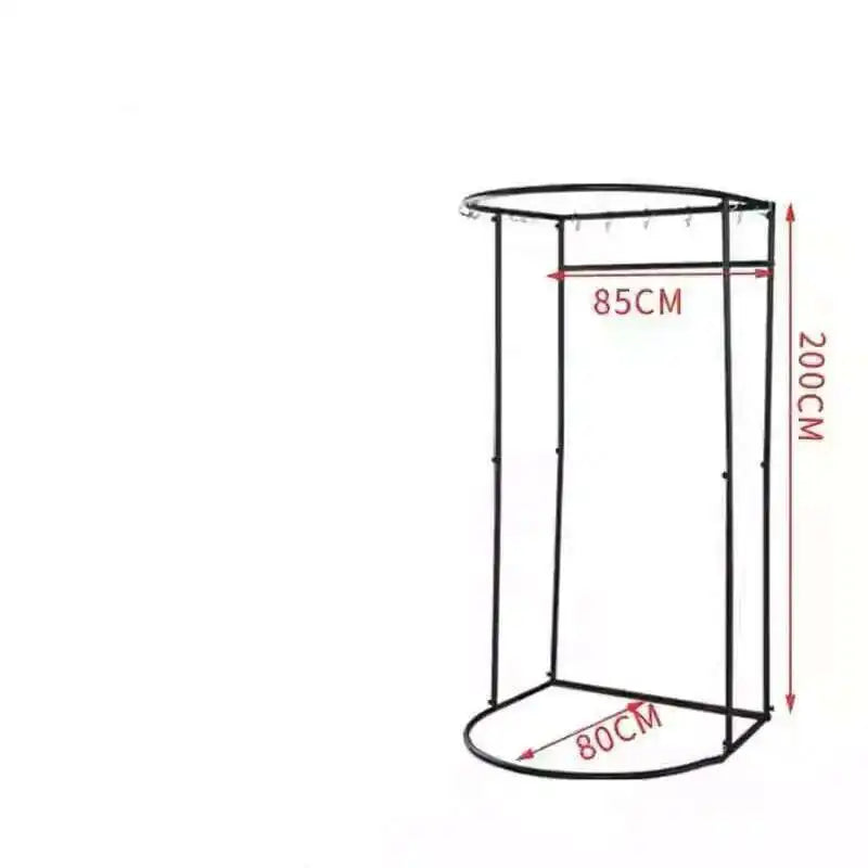 Simple Mobile Curtain Storage Rack Movable Temporary Dressing