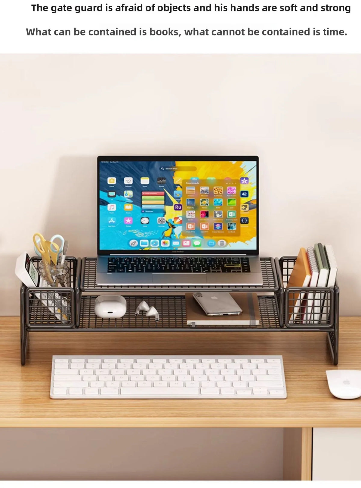 Height Adjustable Computer Stand Desk Monitor Laptop Cooling