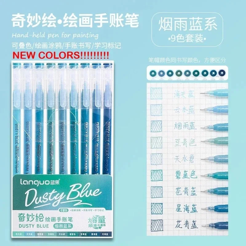 Languo 240/9 Colors Direct Liquid Acrylic Paint Pens