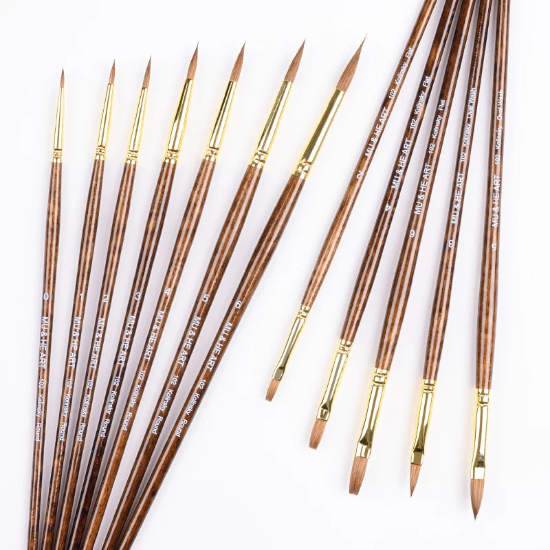 High Quality Pure Kolinsky Hair Artist Paint Watercolor