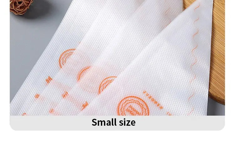 100pcs Laminating Nozzle Bag Plastic Disposable Transparent Small