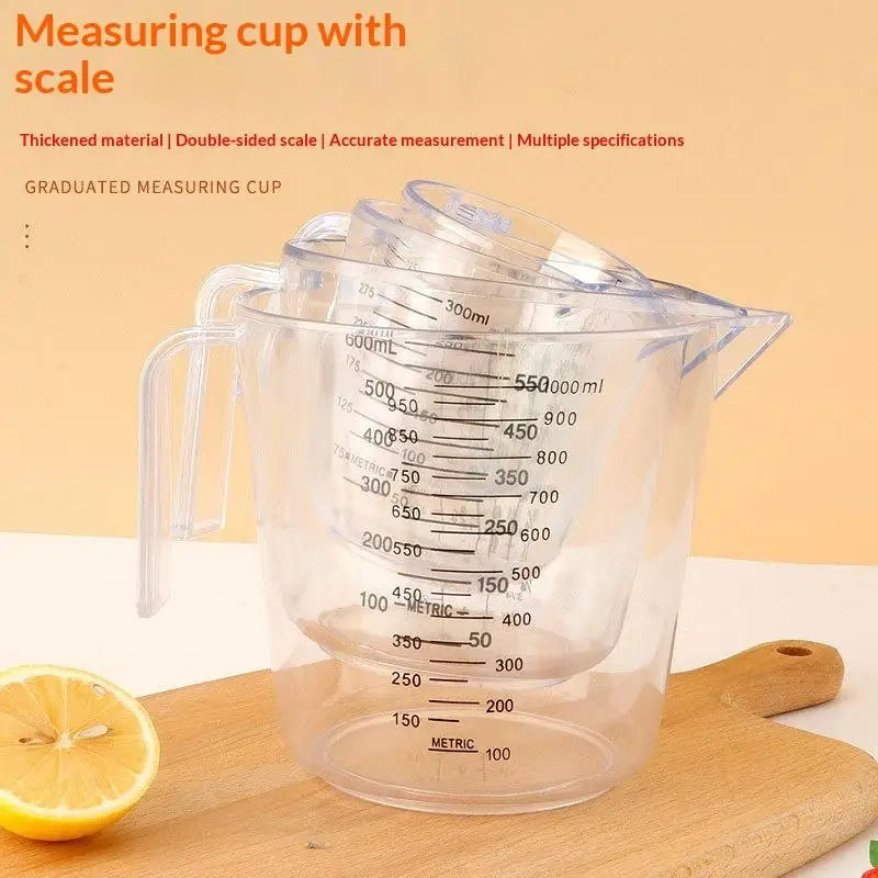 150/300/600/1000ml Baking Liquid Measuring Cups Scale Cup Plastic