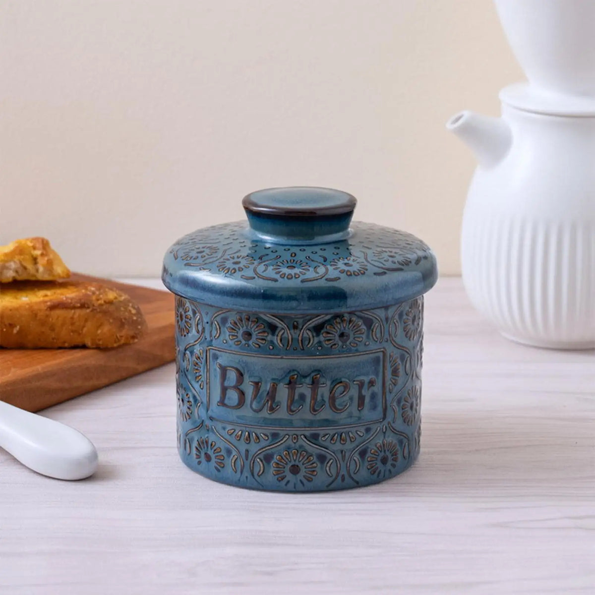Ceramic Butter Container French Butter Crock Lid Butter