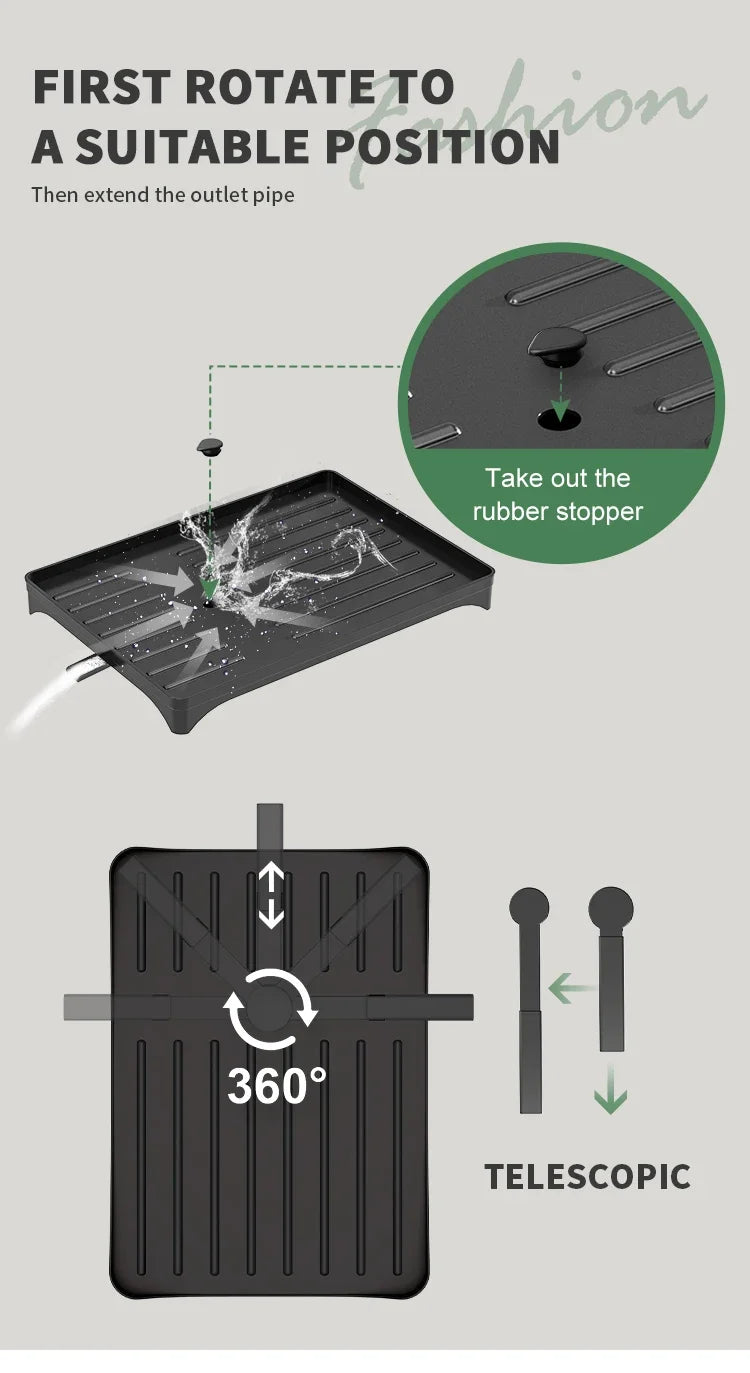 Industrial-Grade Stainless Steel Dish Rack Quick-Dry Spotless
