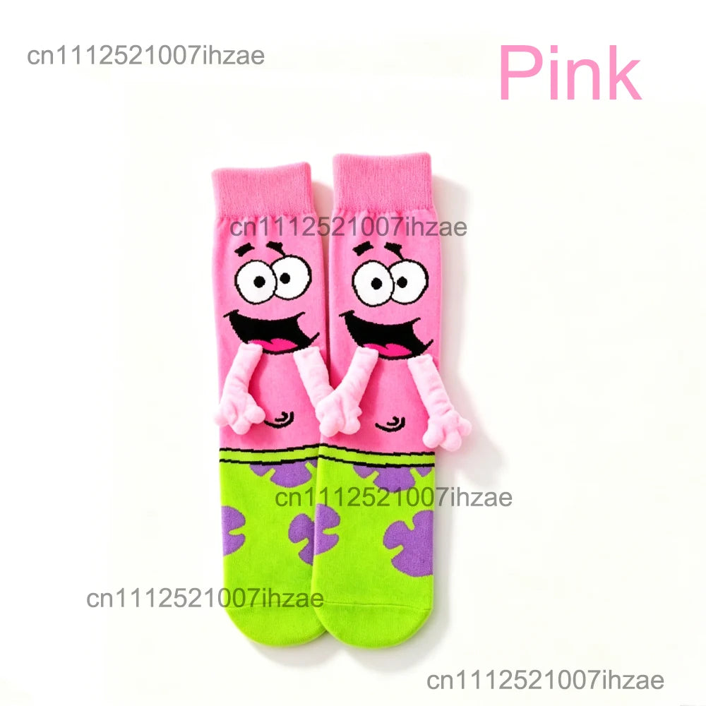 3d Yellow Sponge Series Socks Interactive Small Hands