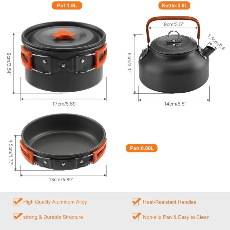 Outdoor Cooking Utensils Camping Cookware Water Heaters Tea