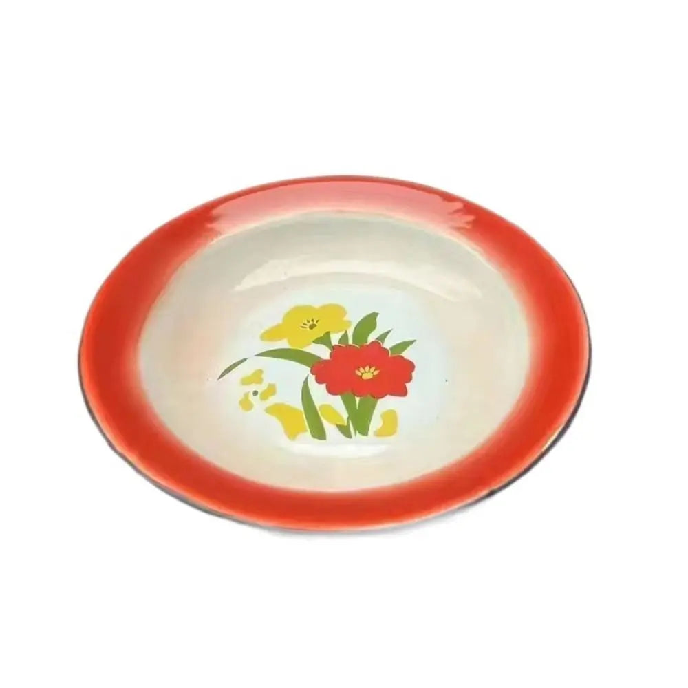 Iron Enamel Iron Enamel Dish Plate Old-Fashioned Nostalgic