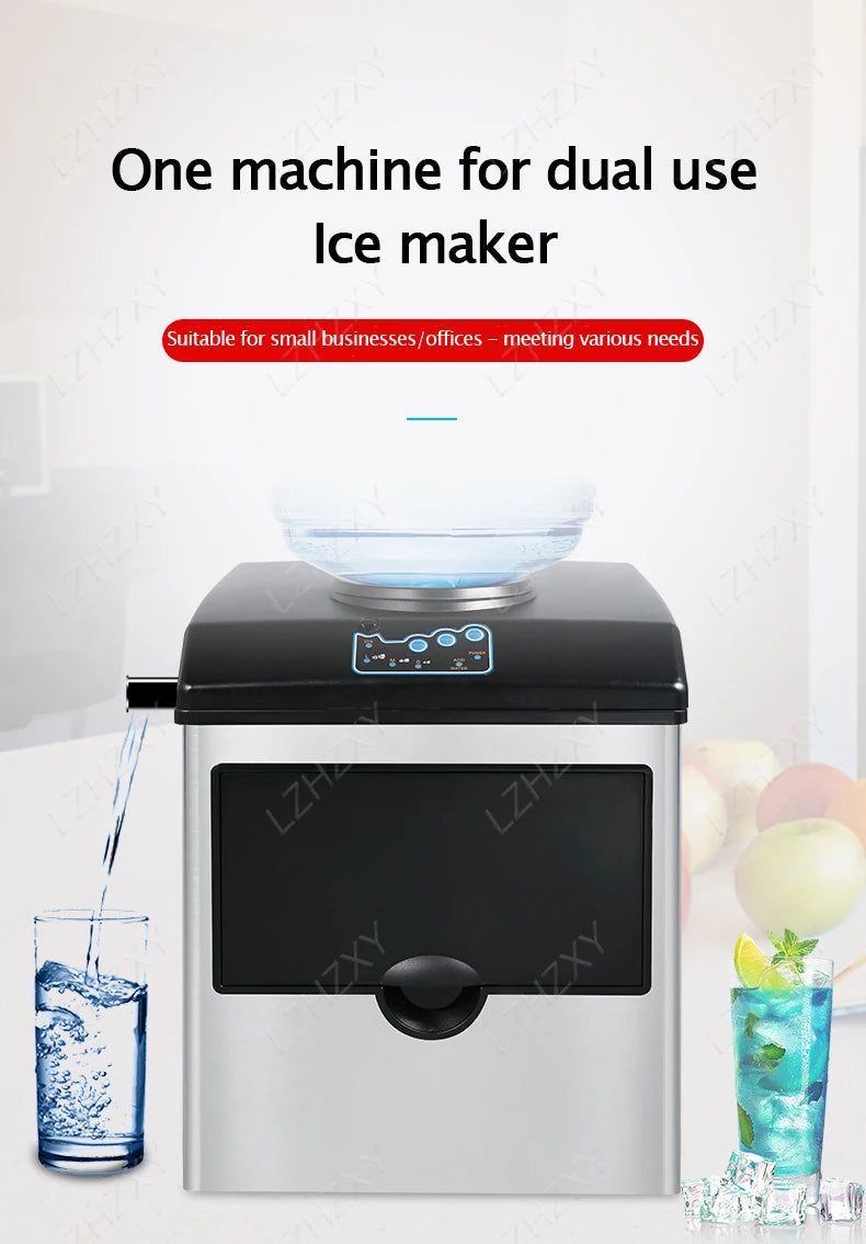 25kg Ice Maker Electric Commercial Ice Cube Maker