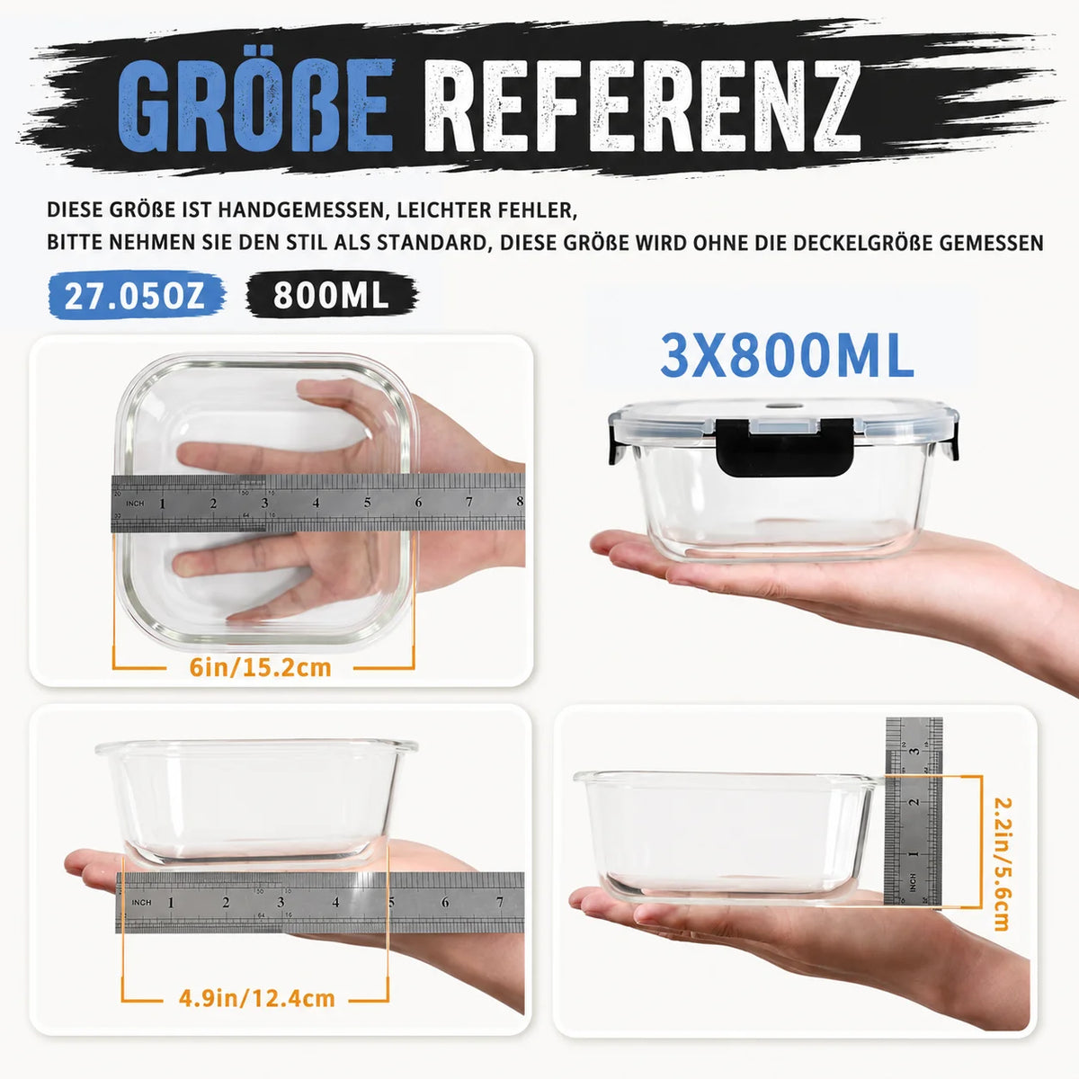 2-Pack/3-Pack /6 -Pack 620 Ml/640 Ml/800 Ml/1040 Ml/1520