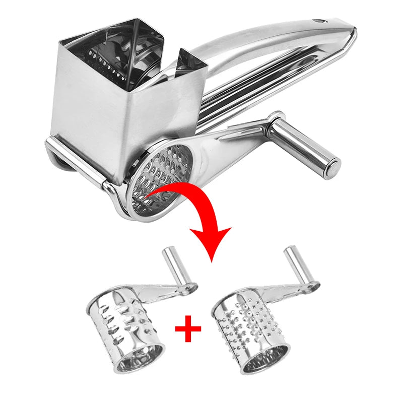 Holaroom Stainless Steel Cheese Slicer Shredder Drums Blades