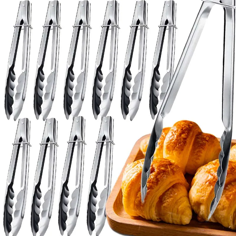 Stainless Steel Food Tongs Food Grade Meat Steak