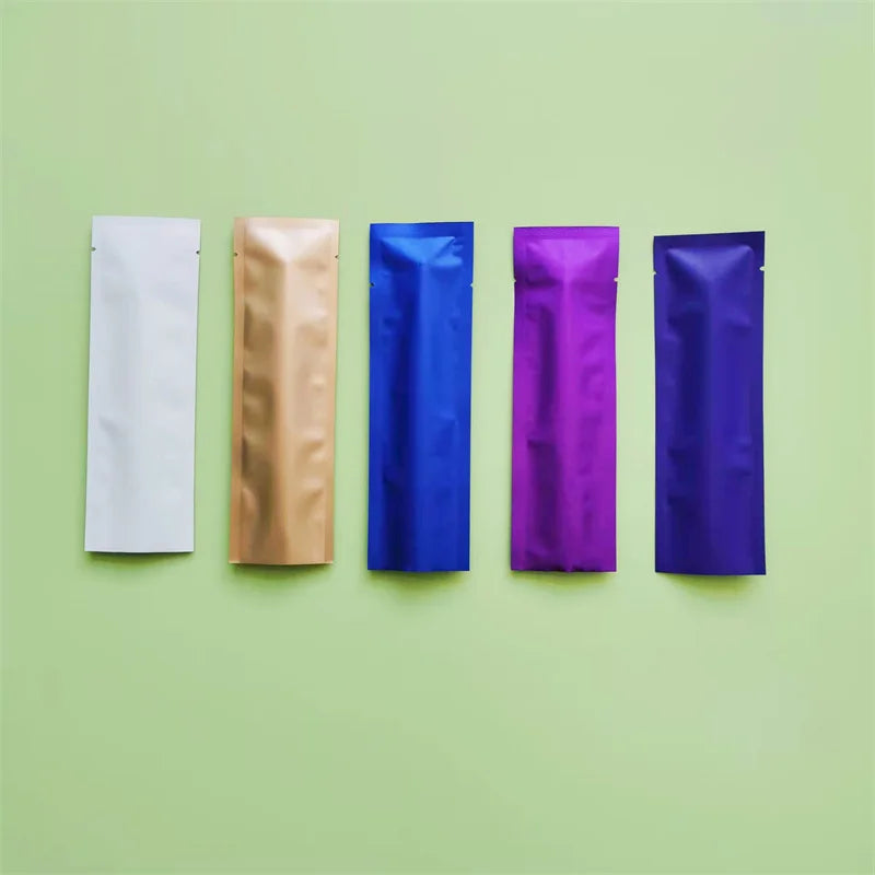 100pc Small Heat Sealable Foil Bags Colors Mylar