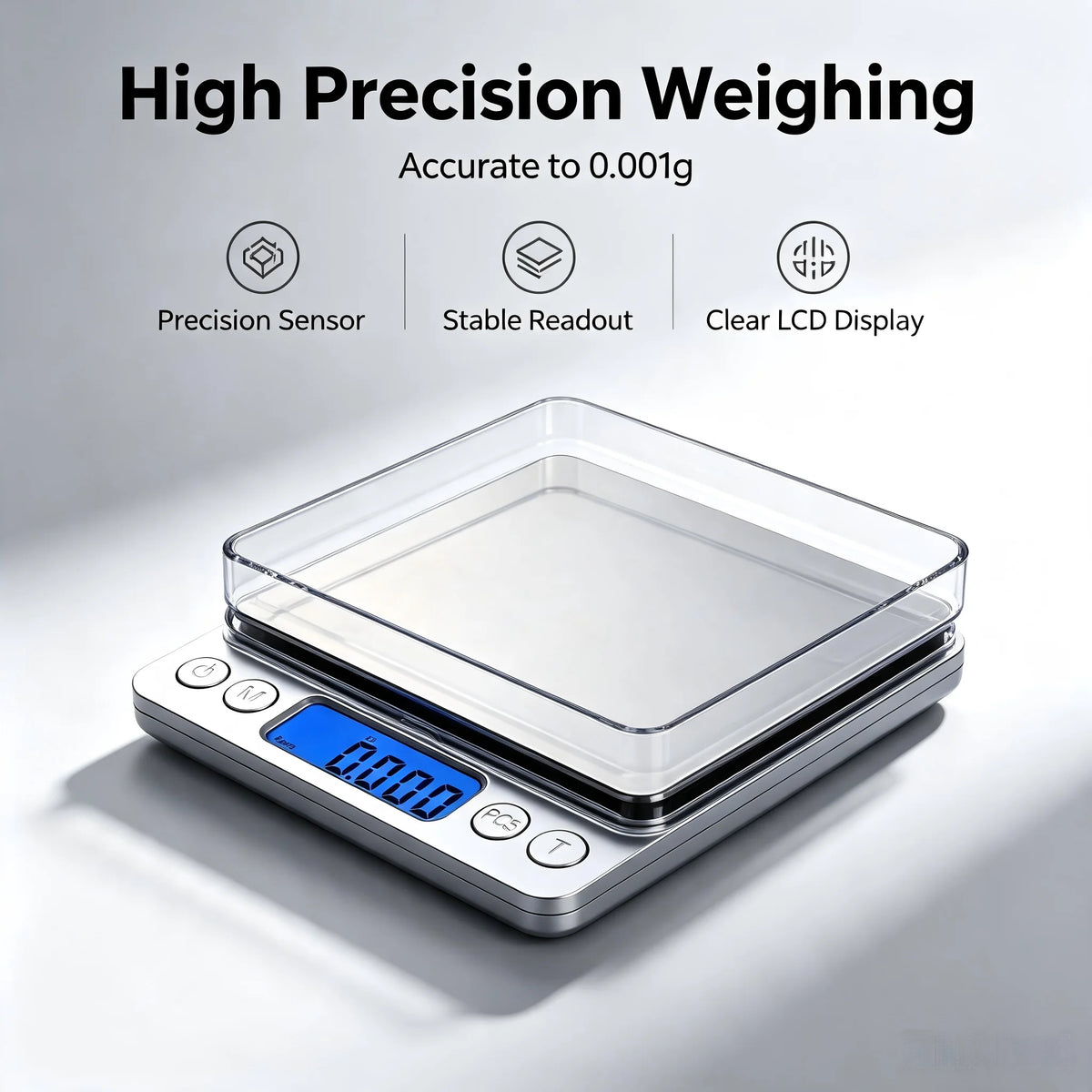 Digital Scale Stainless Steel Food Scale Lcd Display