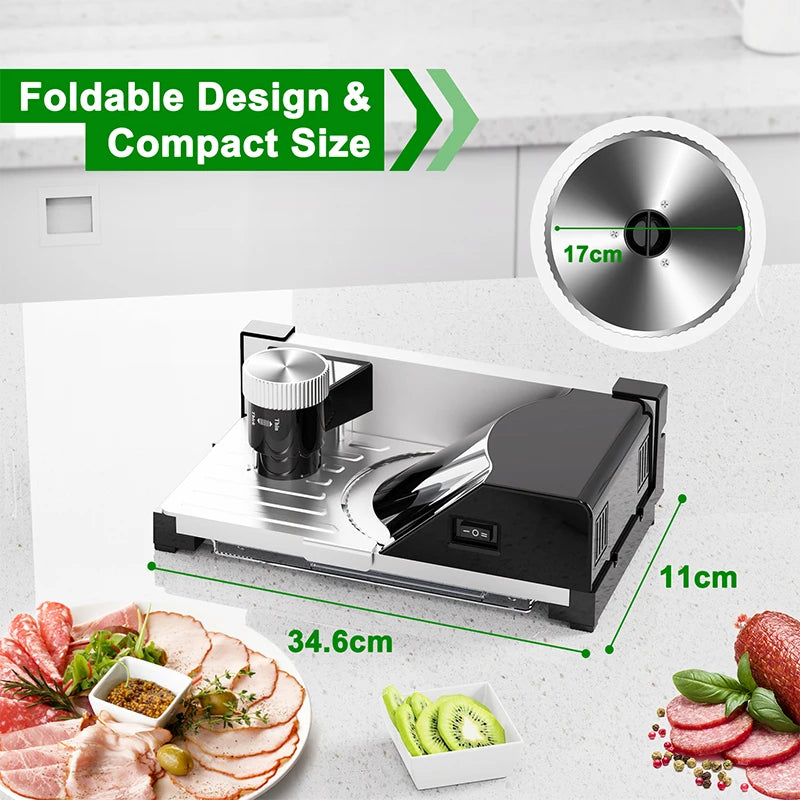 Appliances Meat Slicer Removable Blades Electric Food Slicer