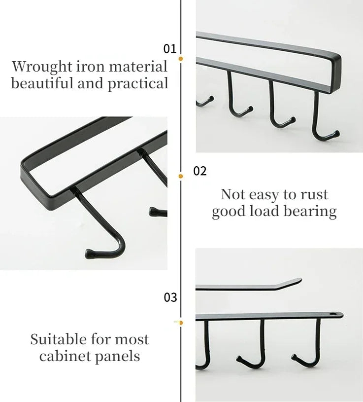1pc Hook Rack Coffee Cup Mug Holder Hooks