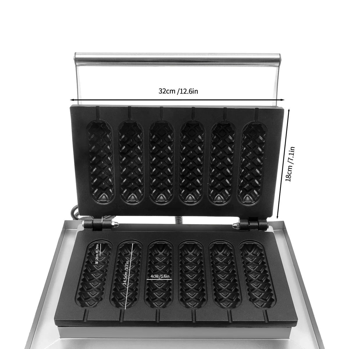 1500w Dog Machine Molds Time Temp Control Non-Stick