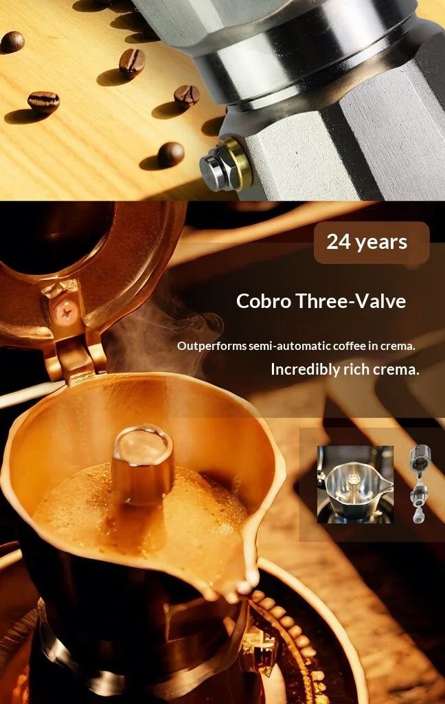 Colbro Moka Pot Stainless Steel Double Valve Triple