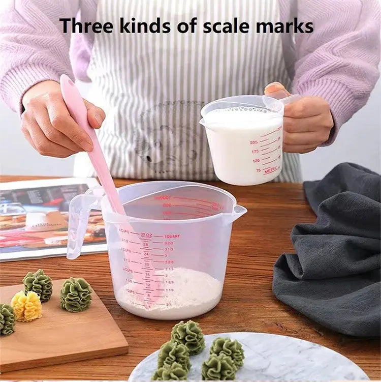 3pcs 250/500/1000ml Measuring Cups Easuring Cup Plastic Jug