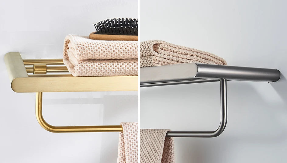 Vgx Gold Bathroom Towel Holder Stainless Steel Towel