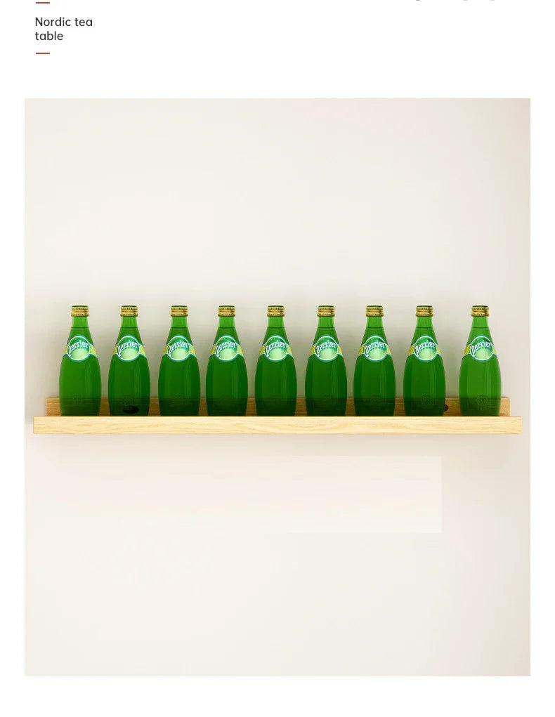 Wooden Floating Shelf Wall Mounted U-Shaped Shelf Display