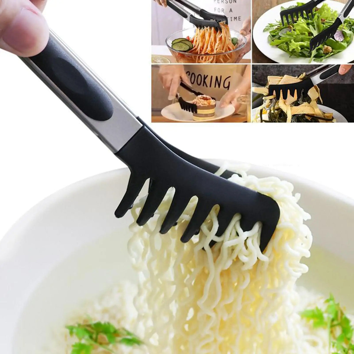 Tongs Silicone Food Tongs Non Stick Cooking Serving