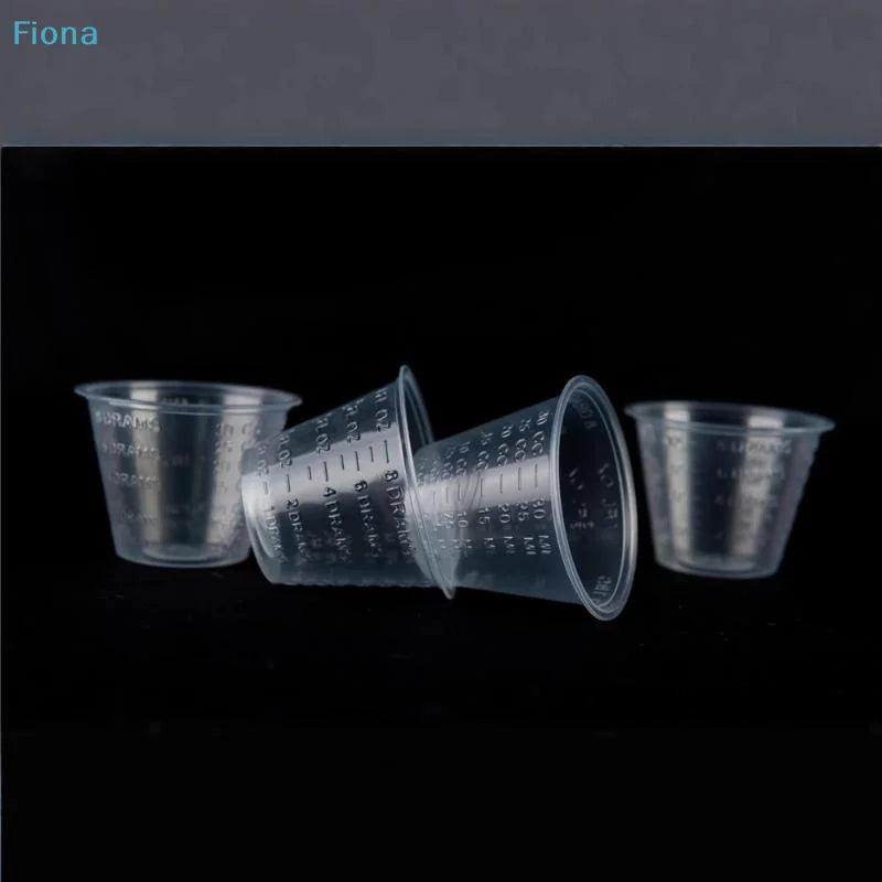 Oz Disposable Plastic Medicine Cups Clear Graduated Measuring