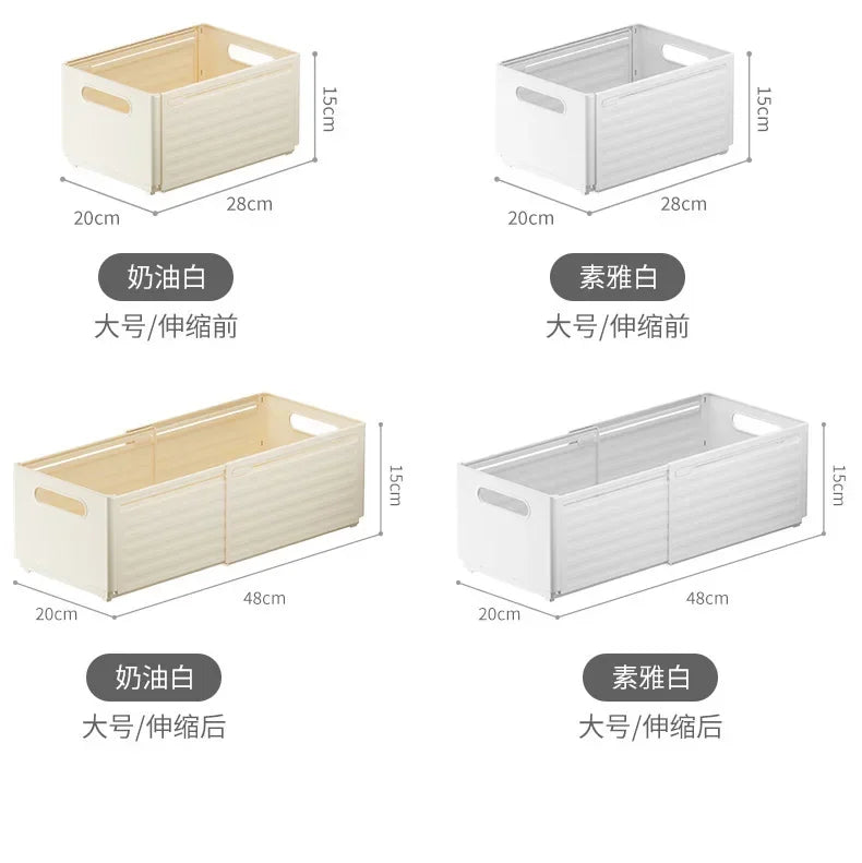 1pc Retractable Drawer Organizer Length Adjustable Cabinet