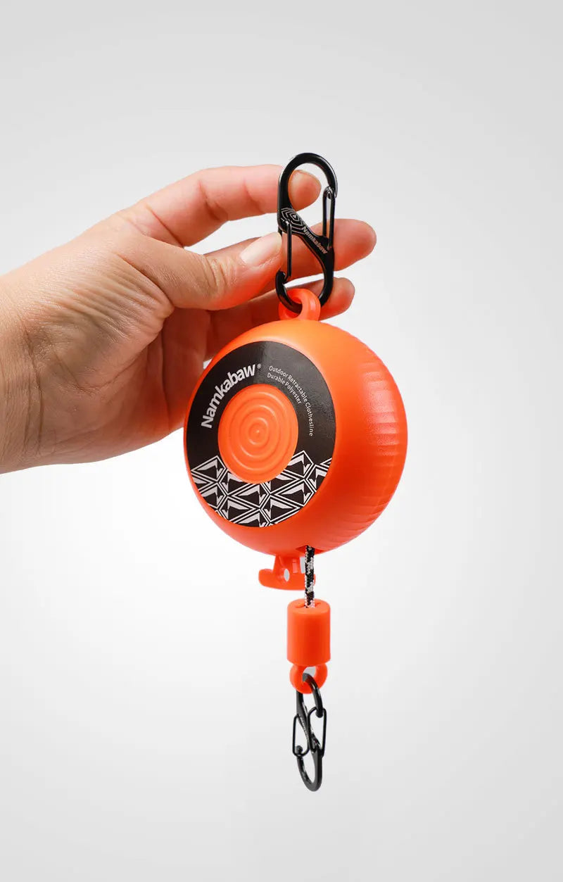 8m Retractable Clothesline Outdoor Travel Hand-Cranked