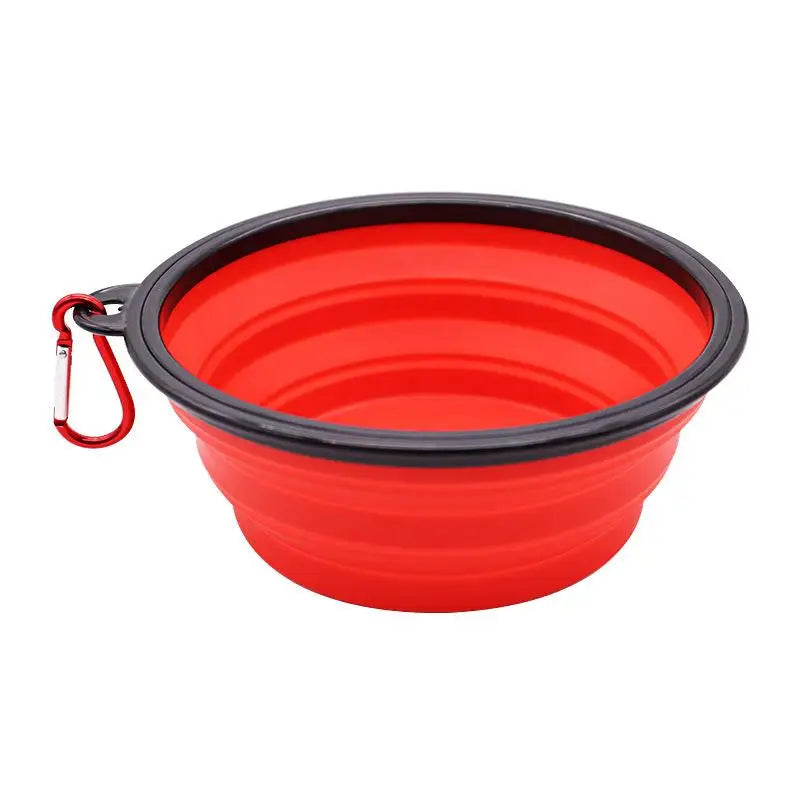 Pet Folding Silicone Bowl Large Outdoor Pet Travel