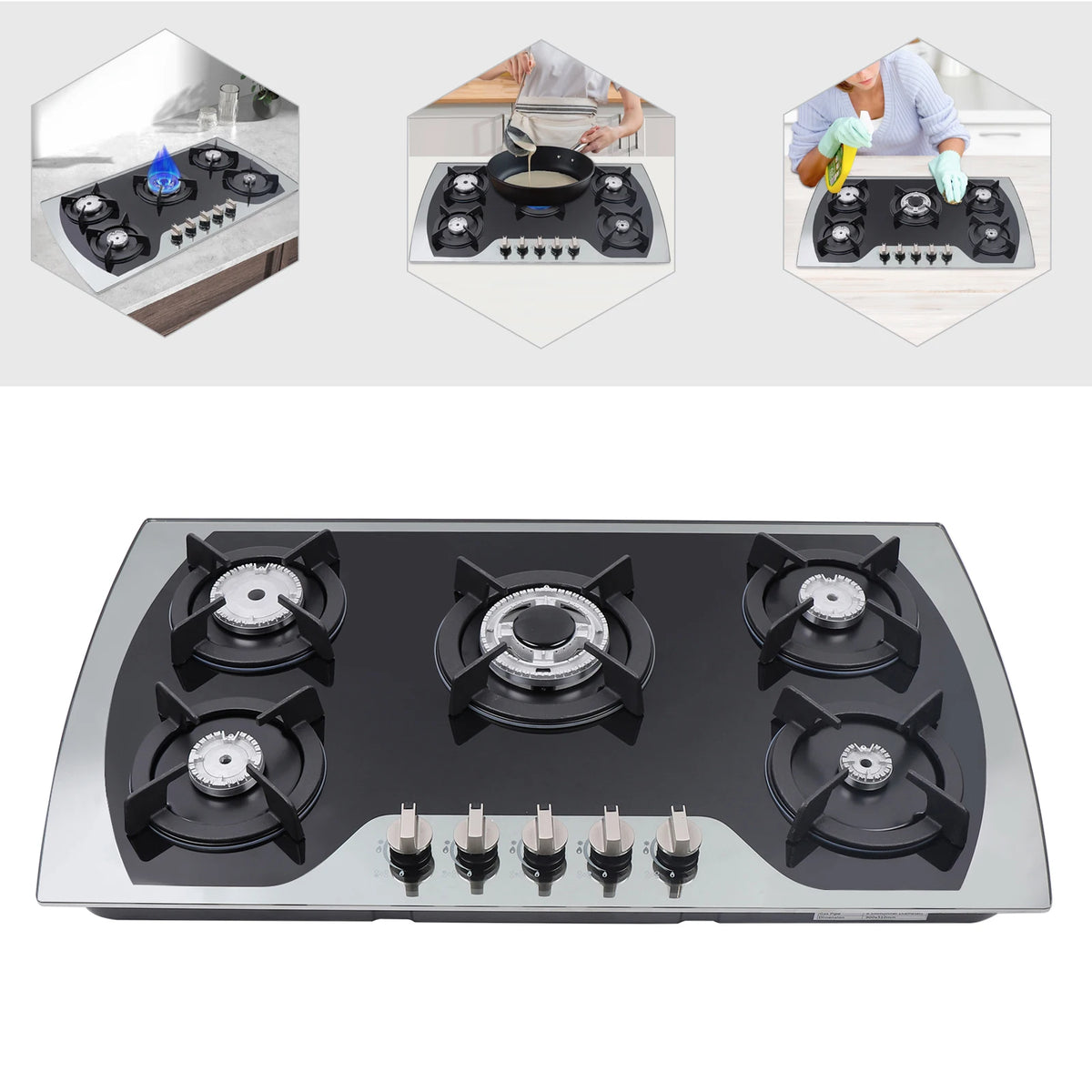 Lpg/Ng Gas Cooktop Gas Cooker Burners Built-In Gas