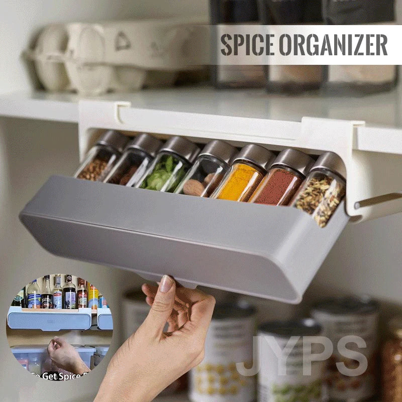 Spice Rack Self-Adhesive Spice Organizer Rack Seasoning Bottle