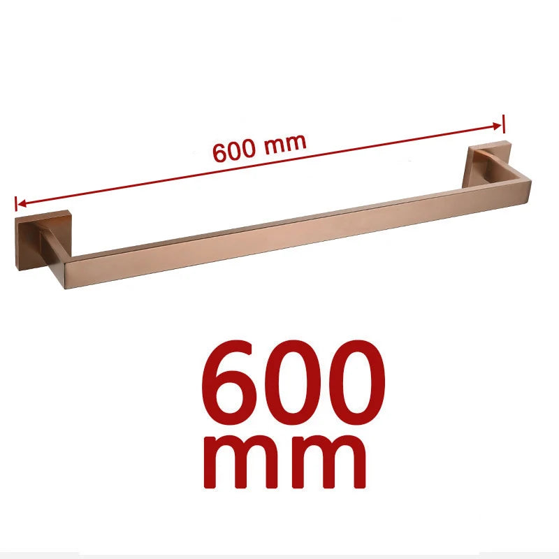Brushed Rose Gold Bathroom Hardware Square Bath Toilet
