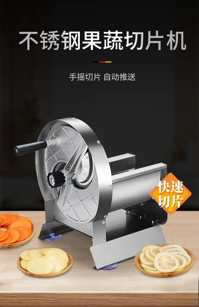 Stainless Steel Commercial Slicer Lemon Slice Potato Fruit