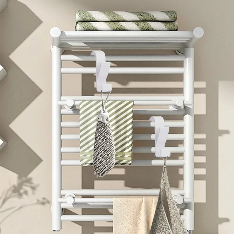12-3pcs Bathroom Hanger Clips Heated Towel Radiator Rail
