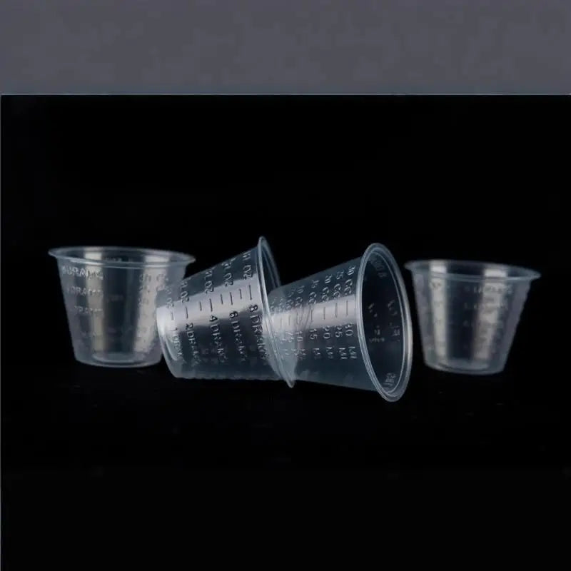 Oz Disposable Plastic Medicine Cups Clear Graduated Measuring